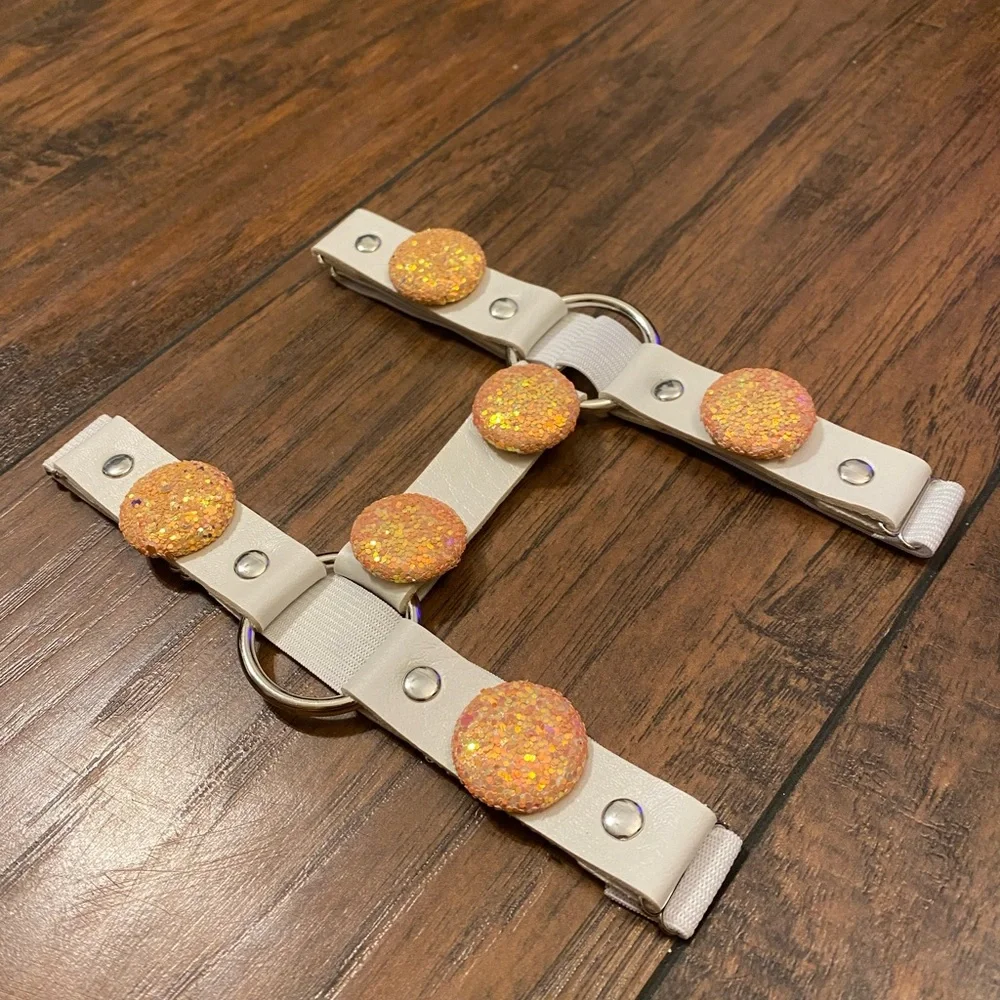 Handmade Pink Candy Leg Garter